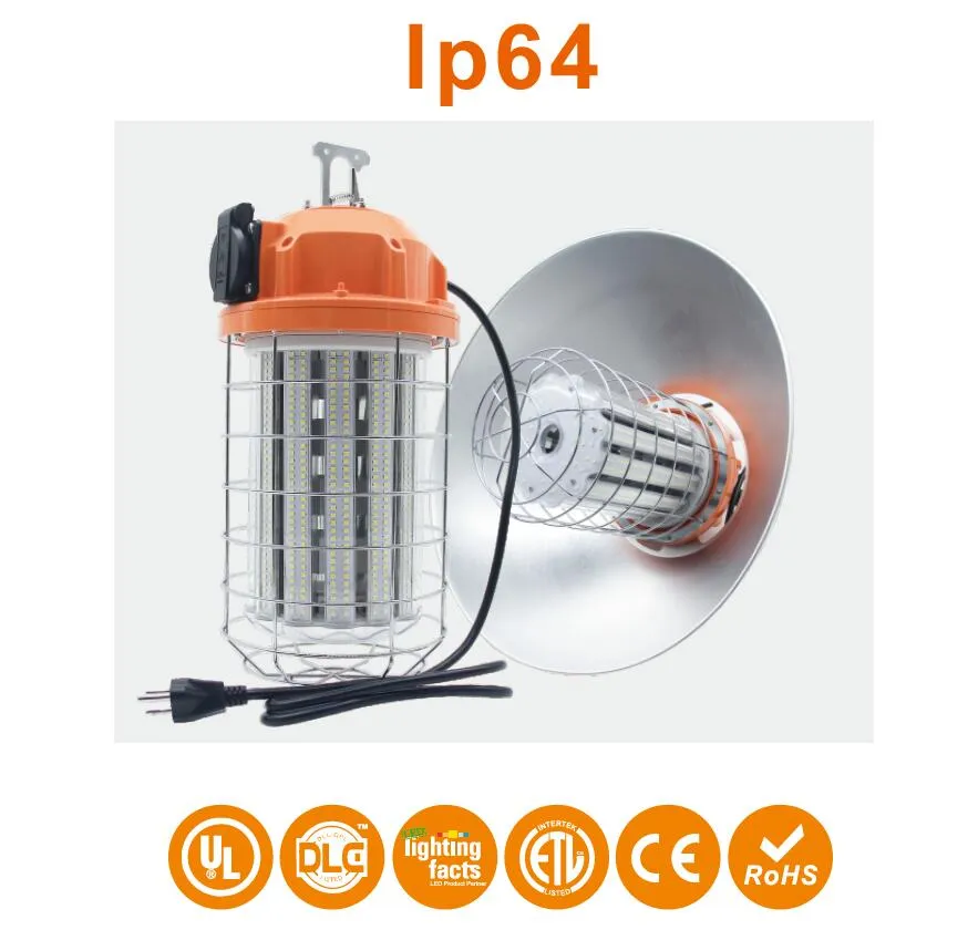 100W LED Temporary Work Light, 110V Used in Canada and America with UL Dlc