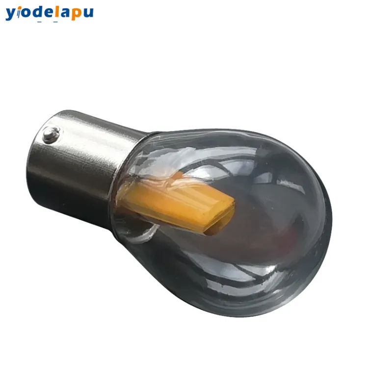 12V B15 Ba15s Bay15D 1156 1157 No Flicker 3W Glass Warm White Turn Signal Light Car LED Lamp Bulb