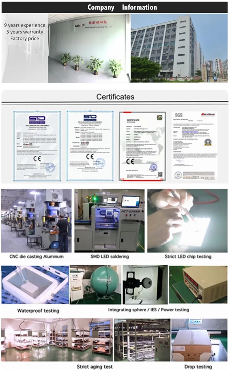 150W 100W 60W E40 LED High Bay Light for Industrial Lighting