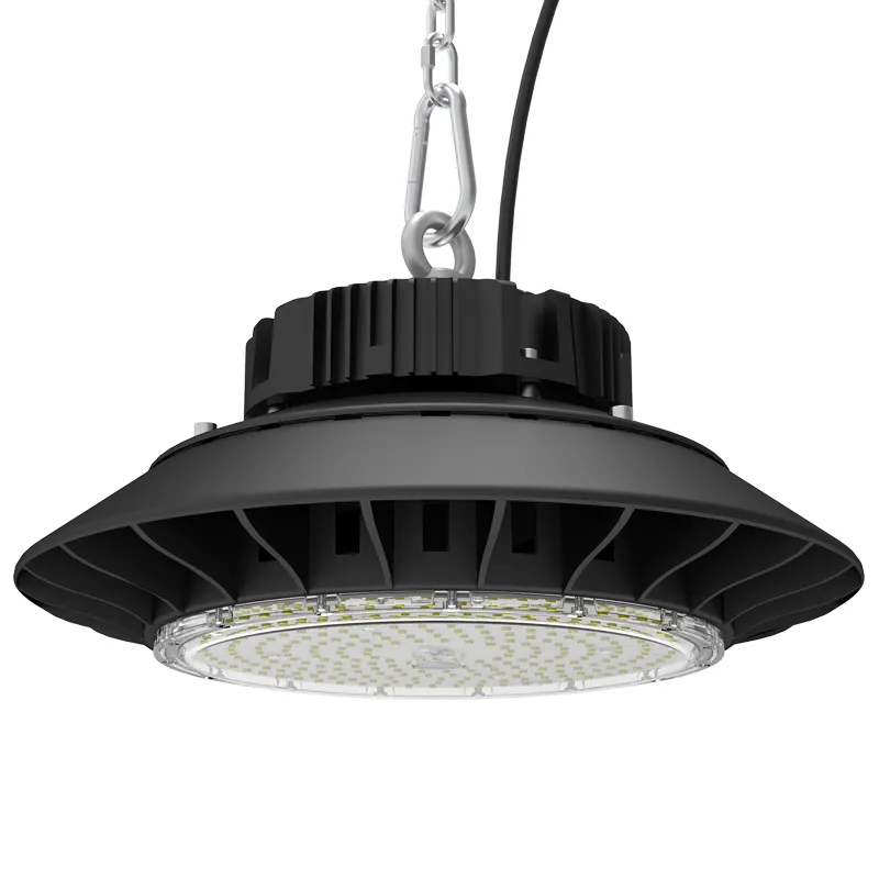 150W LED High Bay Light Flat UFO High Bay LED Lights Long Throw Lighting Fixtures for High Ceiling Building