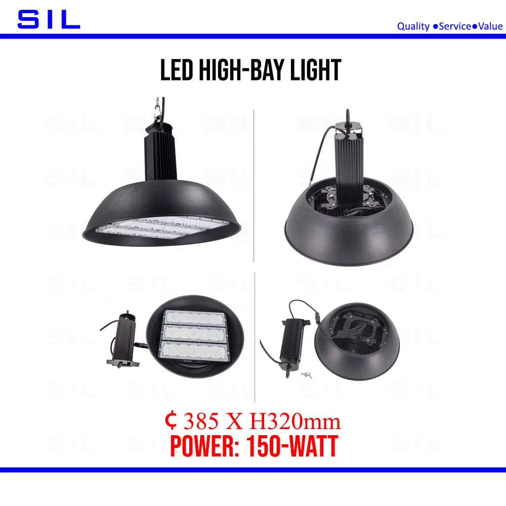 150W LED Screw Cap and Aluminum Alloy Heat Dissipation Process LED High Bay Light