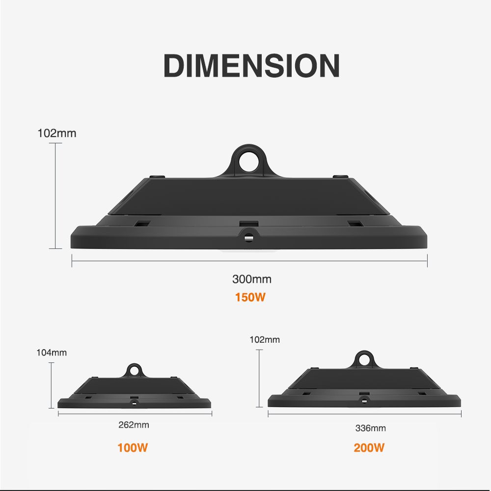 150W UFO High Bay Surge Protection Factory LED Lights