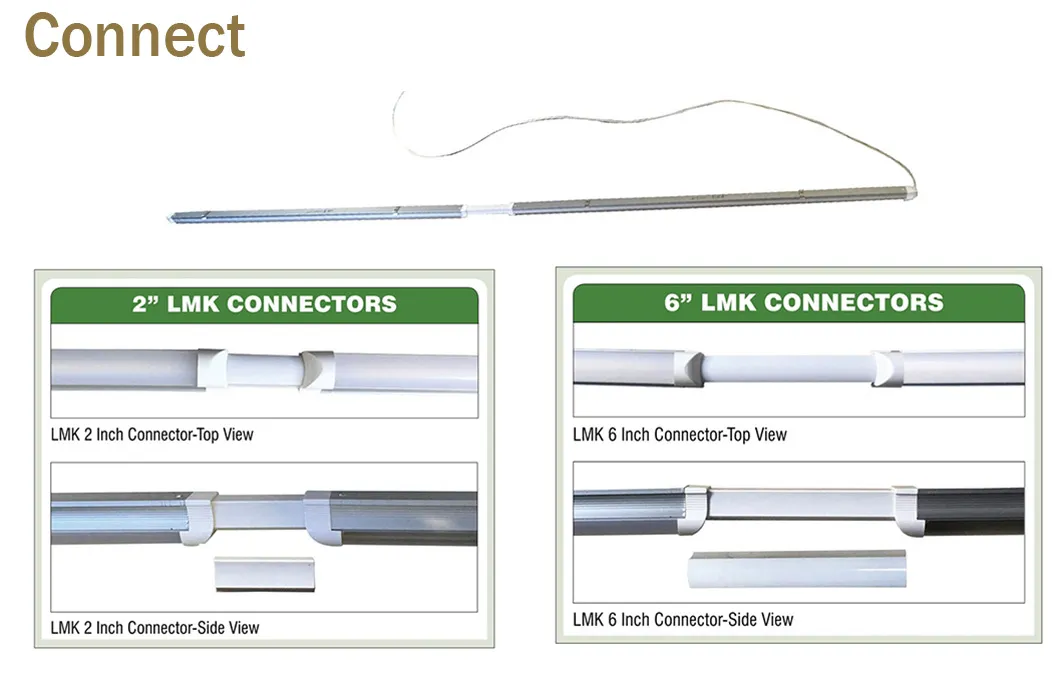 4FT LED Clear Low Bay Linear Lighting Fixture for Shop