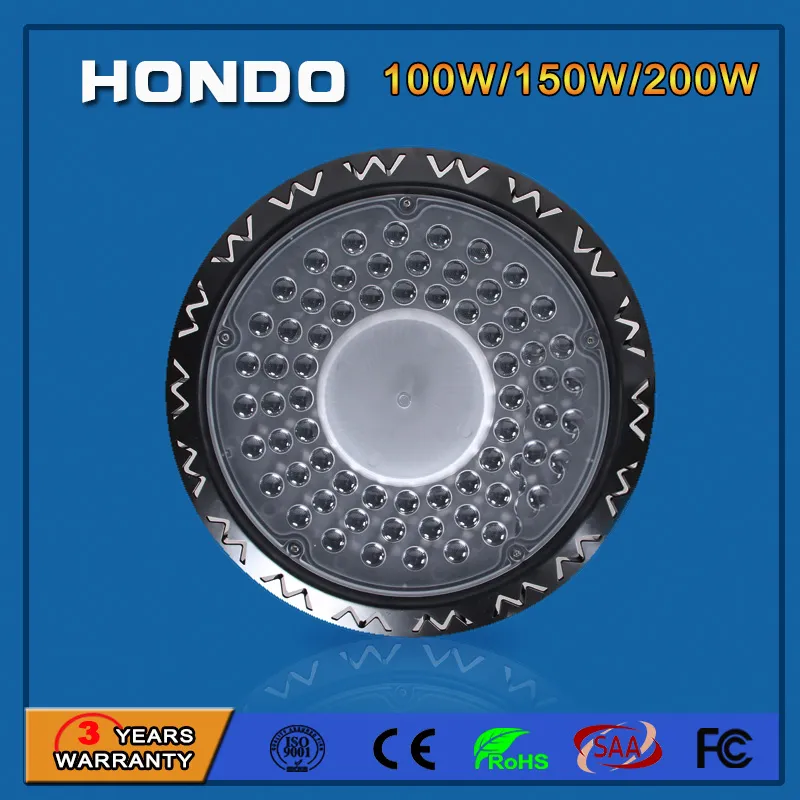 5 Years Warranty 100W/ 150W /200W 130lm/W UFO LED light Bay Lighting for Mine/Tunnel/Gas Station