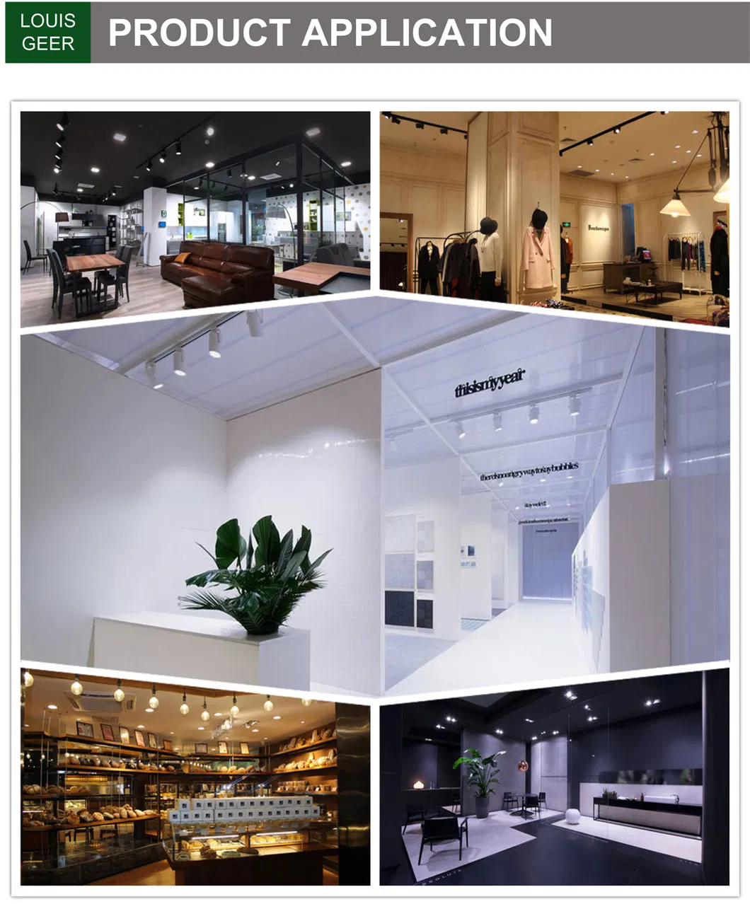 Aluminum Alloy Lighting Fixtures Beam Angle Adjustable Dimmable LED Light 25W LED Shop Light