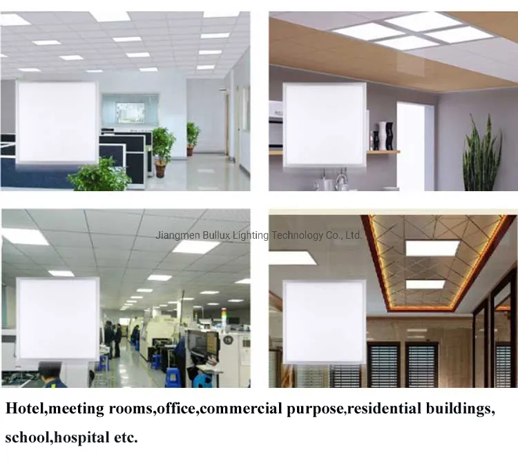Aluminum Ultra Slim Square Hospital Office School Steel Sheet 40W 60*60 LED Panel Light