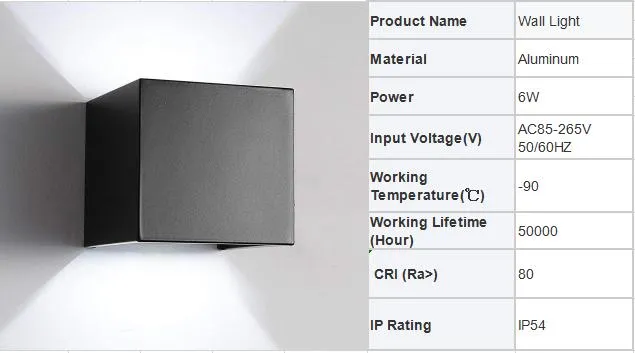 Alva Wide & Narrow Beam Angle Adjustable up Down LED Wall Light