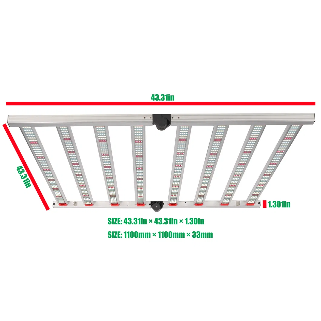 Amazing! Sunrise Sunset Programble Controllable 640W LED Grow Light with 8 Bars