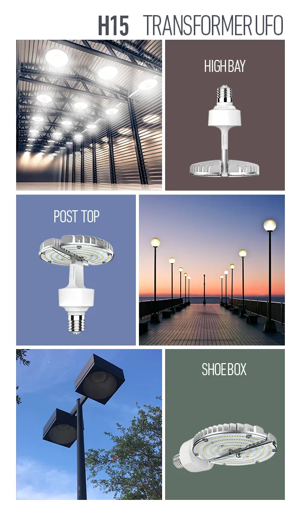 Anti Free Glare High Output Lumen E40 E39 Socket LED High Bay Light 100W