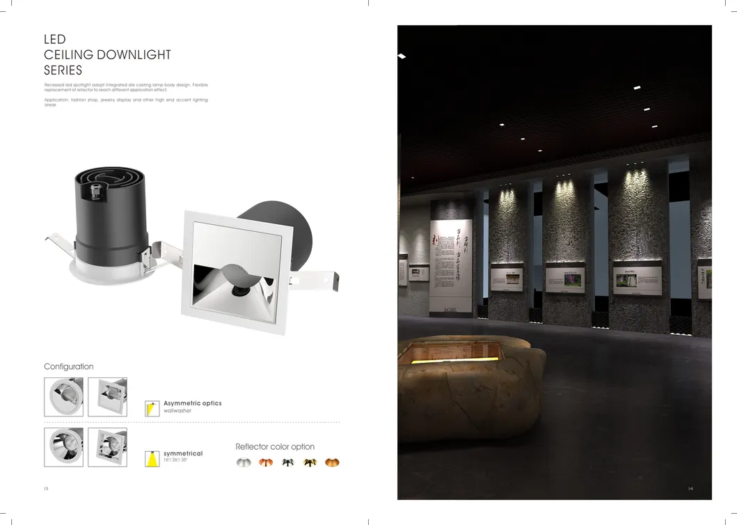 Asymmetric Light 8W Recessed LED Ceiling Downlight