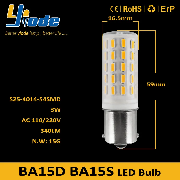 Ba15s Ba15D 1156 4014 Cool White LED Bulb