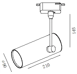 Bright Efficiency LED Track Light 30W Project Indoor Spot Lighting for Museum