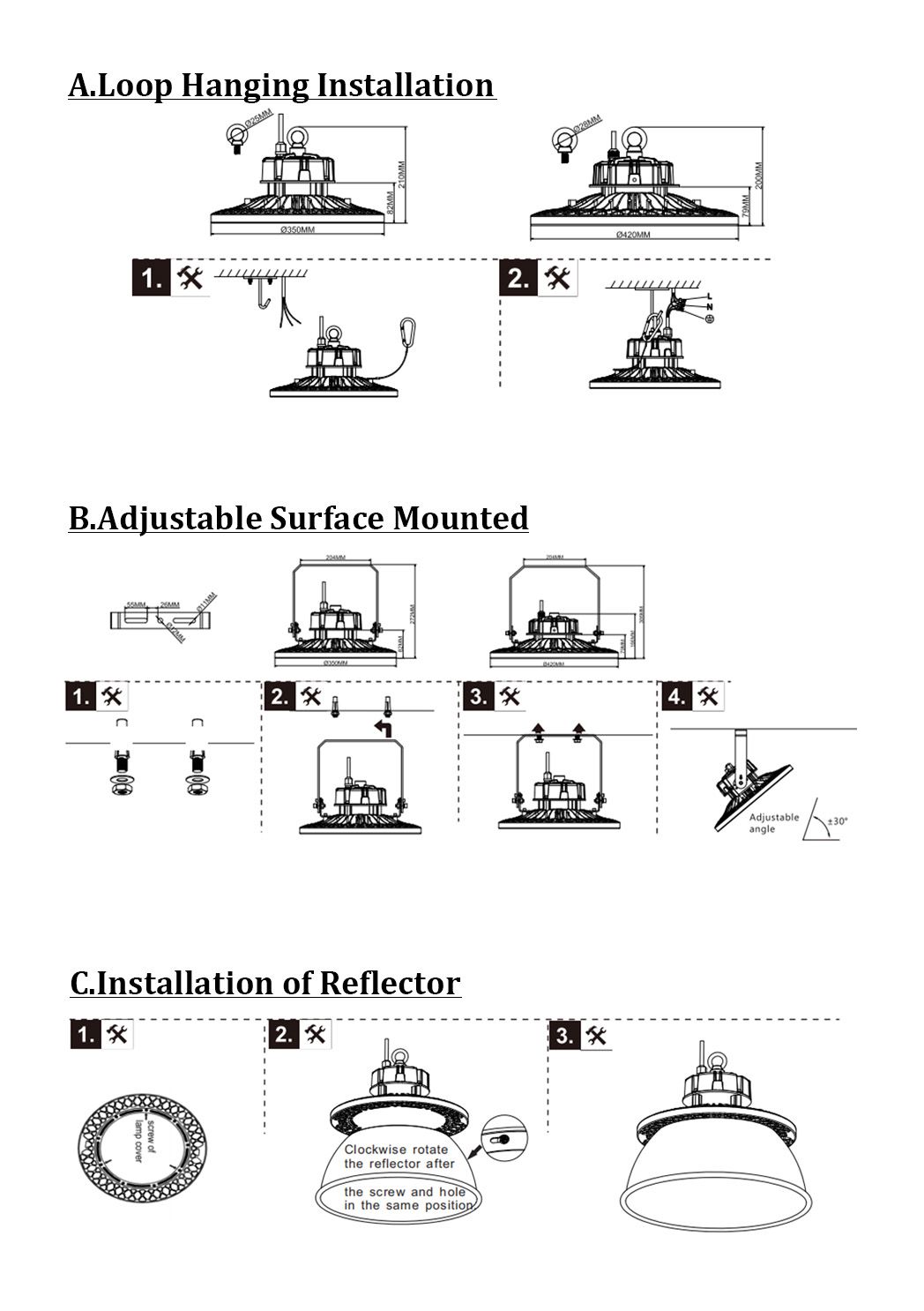 Chinese Factory Professional High Bay Lighting for Sale