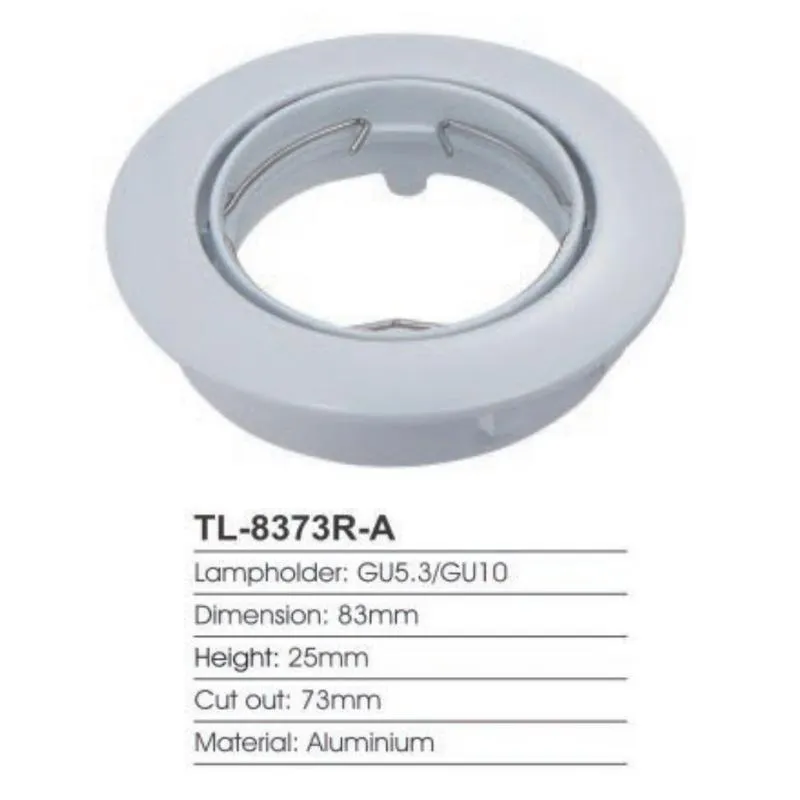 Commercial MR16 GU10 Aluminium Fixed Deep Recessed Anti Glare Downlight