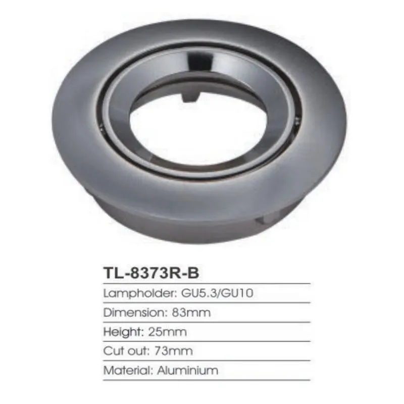 Commercial MR16 GU10 Aluminium Fixed Deep Recessed Anti Glare Downlight