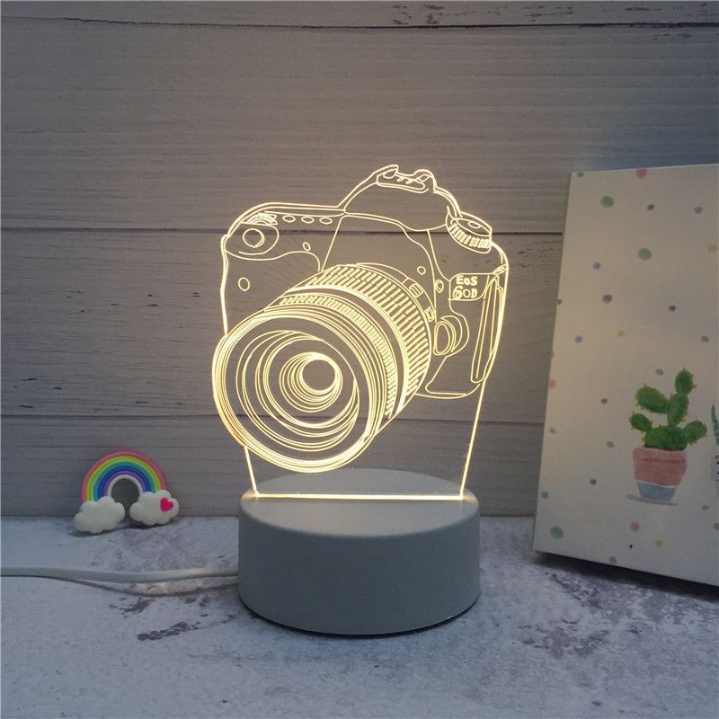 Creative 3D LED Night Lights Novelty Illusion Night Lamp