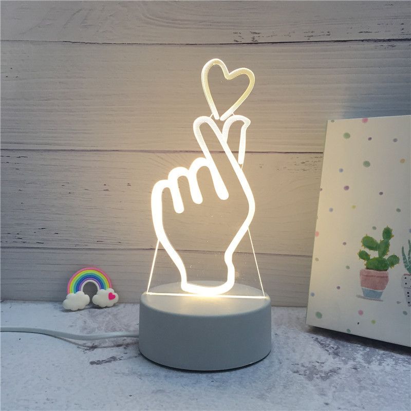 Creative 3D LED Night Lights Novelty Illusion Night Lamp