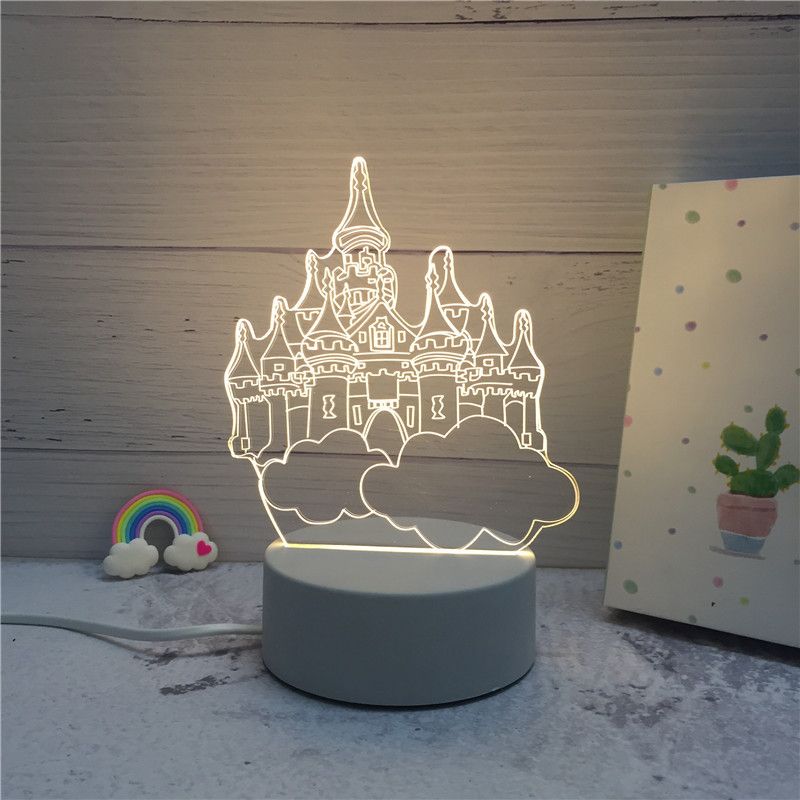 Creative 3D LED Night Lights Novelty Illusion Night Lamp