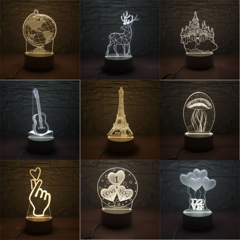 Custom Cartoon 3D Figure Toy LED Night Light Supplier