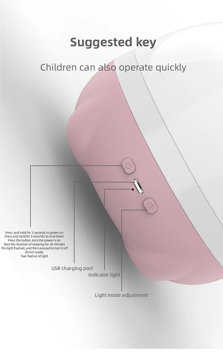 Cute Deer Shape Sky Starry Light LED Desk Lamp Portable Tricolor Projection Lamp for Backgournd Decoration Children Room