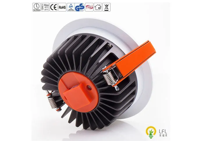 D145mm*H69mm Commercial LED Downlight for Gallery / Museum 20W 2000lm 100lm/W