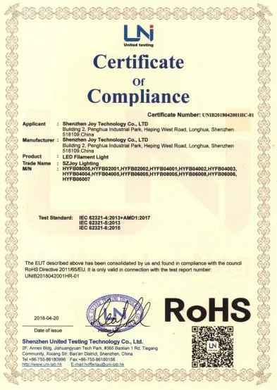 Dimmable 4W C35 LED Filament Bulb E12/E14 Base