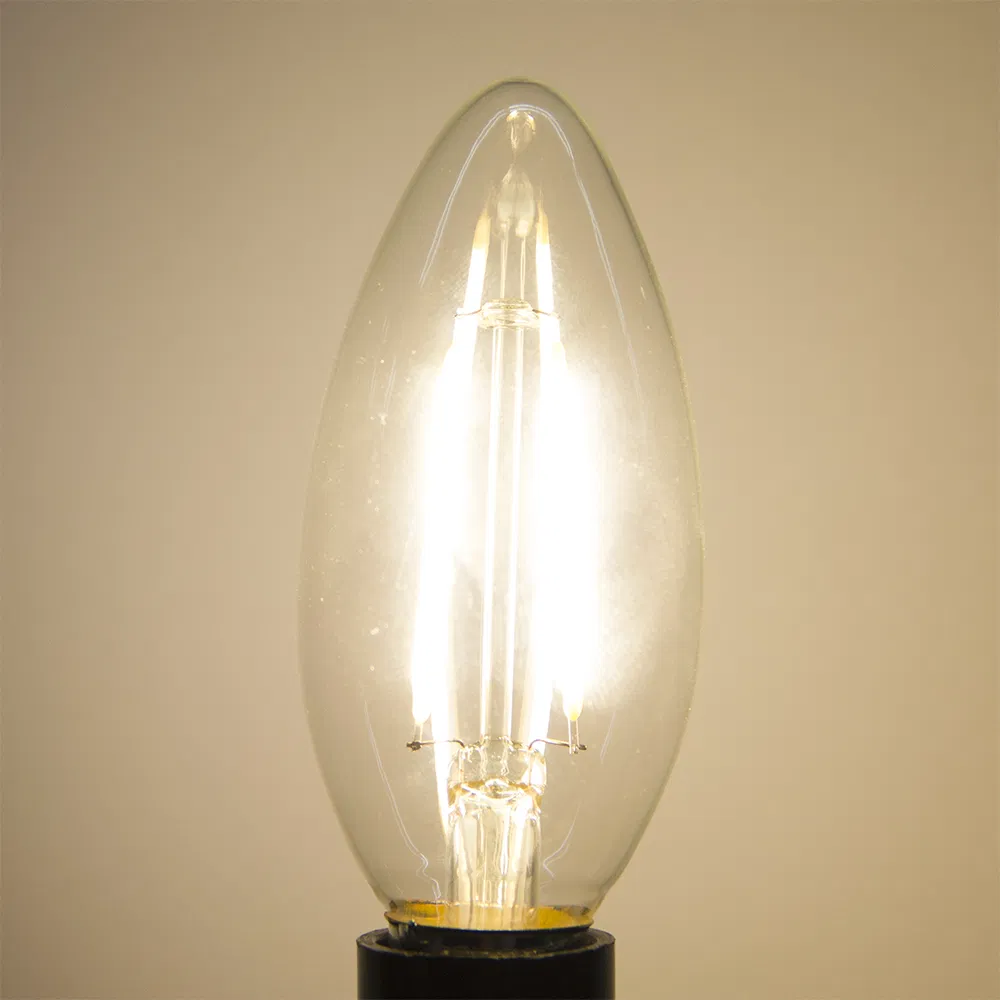Dimmable 4W C35 LED Filament Bulb E12/E14 Base