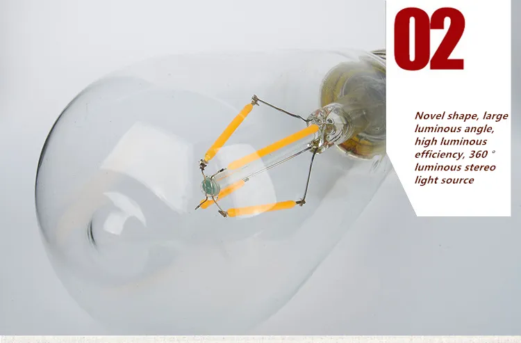 Dimmable Vintage Edison LED Bulb 4W 8W 12W St64 Filament Light LED