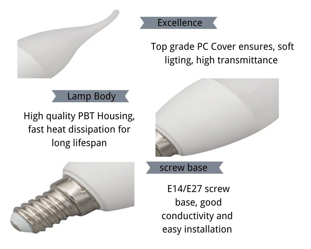 Easy Installation Decorative Lamp LED Flame Bulbs OEM/ODM CE EMC LVD RoHS
