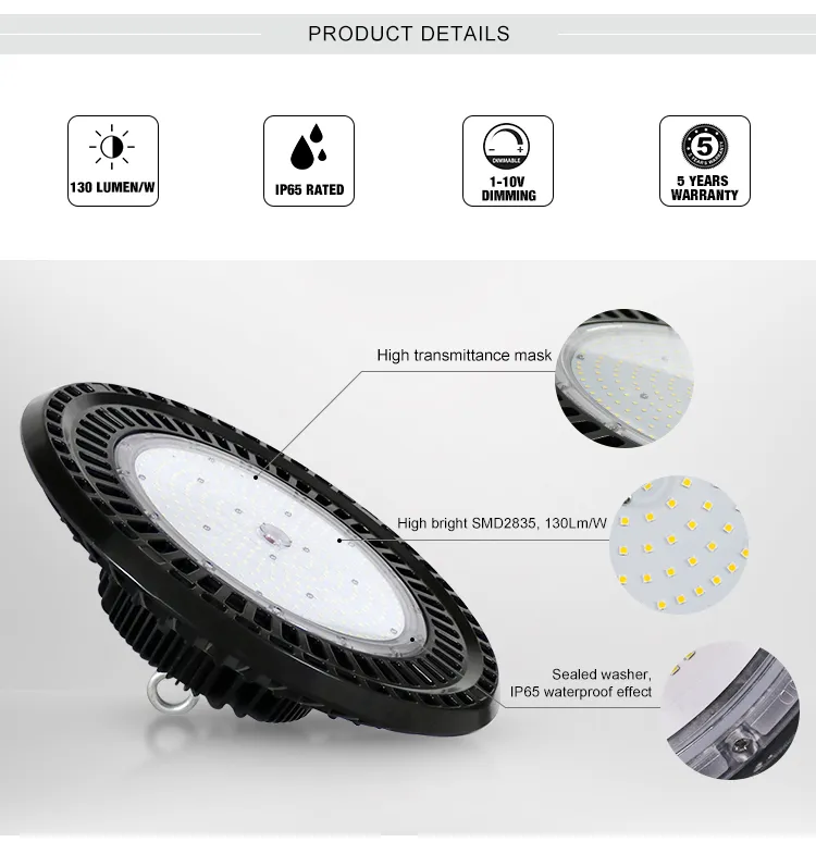 Factory and Warehouse Highbay Lighting 100W 150W 200W LED Light