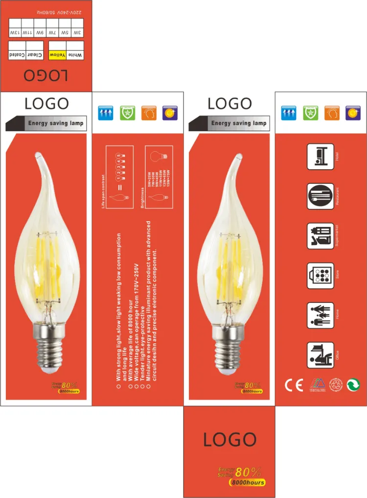 G150 Sreies LED Filament Light Lamp Bulb