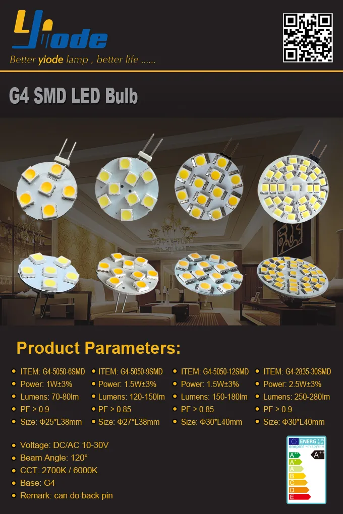 G4 Base 5730SMD 6LED Flower DC10-30V AC8-18V Wide Voltage LED Bulb