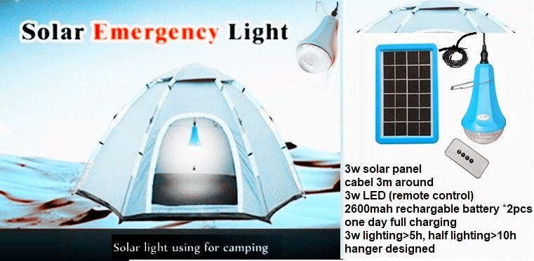 Global Sunrise Solar Energy Portable Lights Kit 25W Solar Panel 4PCS LED Lamp