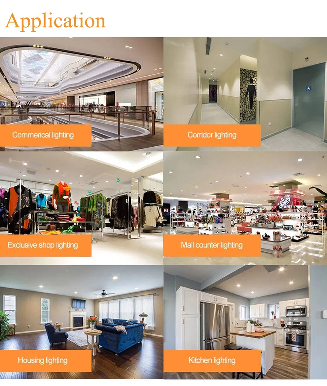 High Brightness Ce RoHS 15W 21W SMD Recessed LED Downlight, Down Light