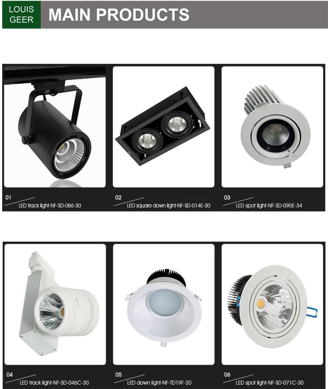 High Lumen Good Quality Wholesale Aluminum Body10W 20W 5 Years Warranty Anti-Glare LED Down Light