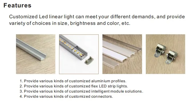 High Quality 1708 Alu Aluminium Extrusion Profile for 2216 2835 LED Strip Lighting