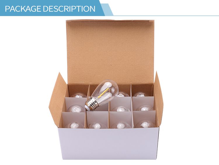 High Quality 2200K 0.9W LED Single Filament Bulb Light