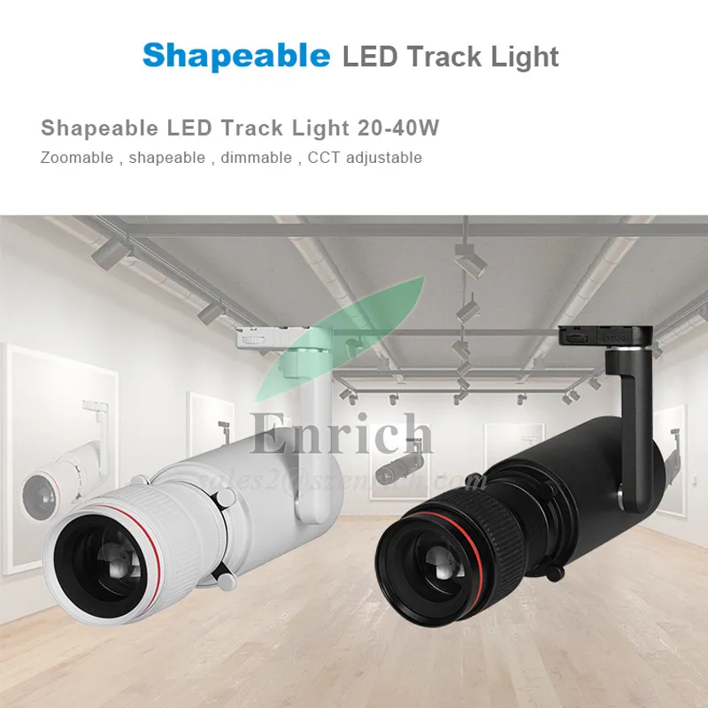 High Quality Shapeable & Zoomable COB LED Track Spotlight for Museum