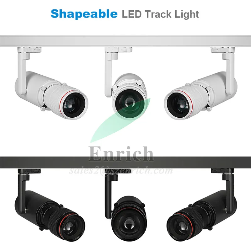 High Quality Shapeable & Zoomable COB LED Track Spotlight for Museum