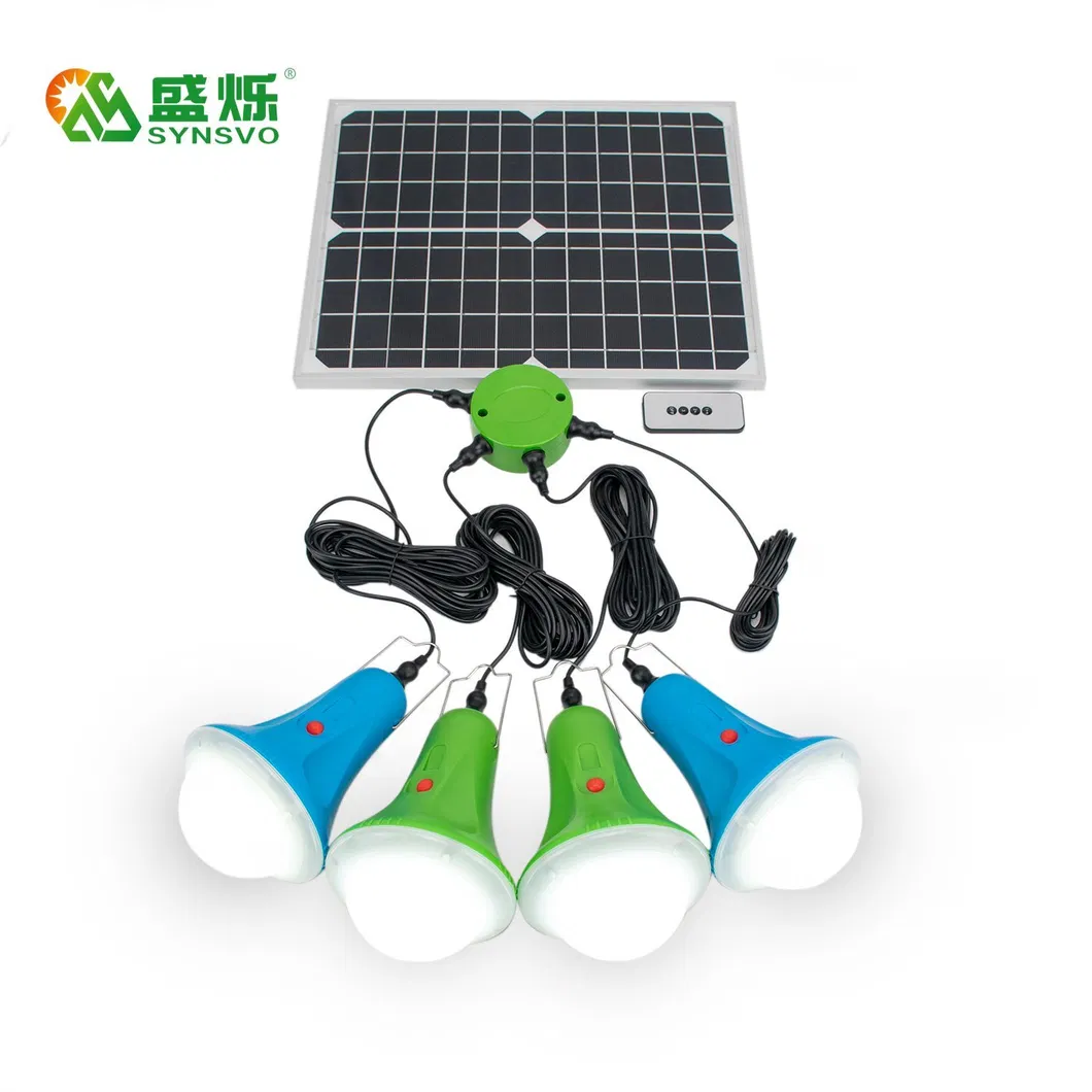 Home Solar Power System Lights with Remote Control IP55 Waterproof