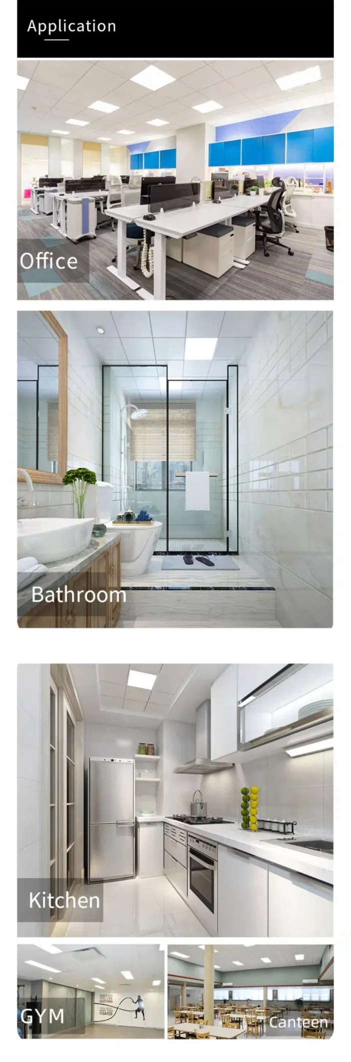 Hot Selling China Professional Manufacturer 6000K 60W 600X1200mm 2X4FT LED Ceiling Panel Light