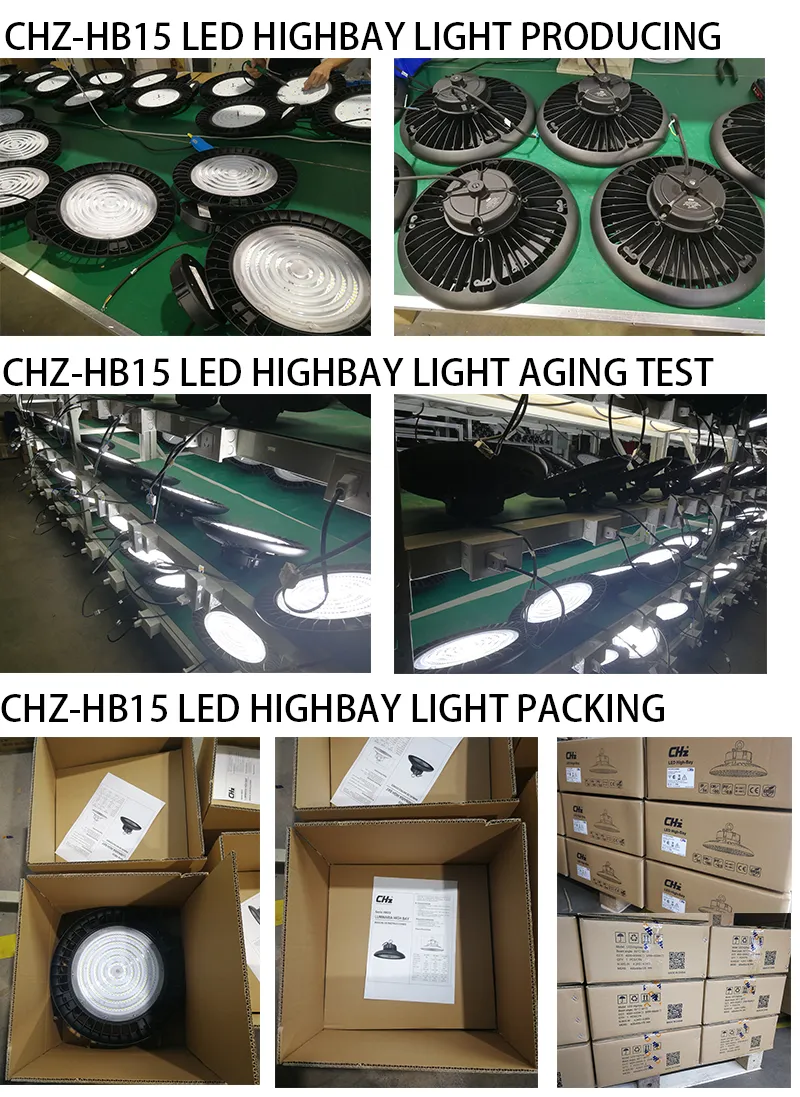 Indoor Outdoor 150W UFO Industrial LED High Bay Light