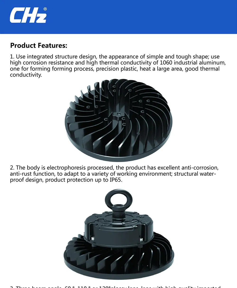 Indoor Outdoor 150W UFO Industrial LED High Bay Light