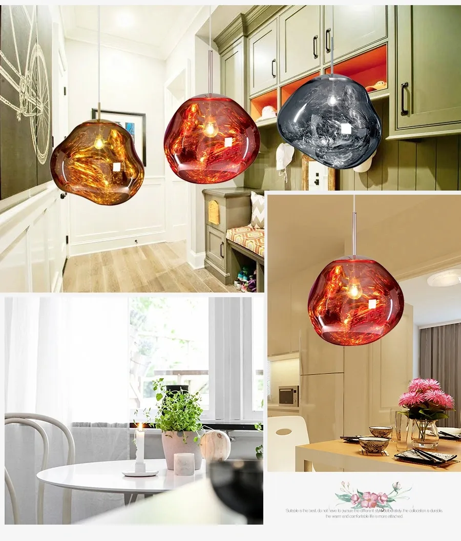 Lava Lamp Melt LED Pendant Light Suspension Lighting Decorative Chandelier