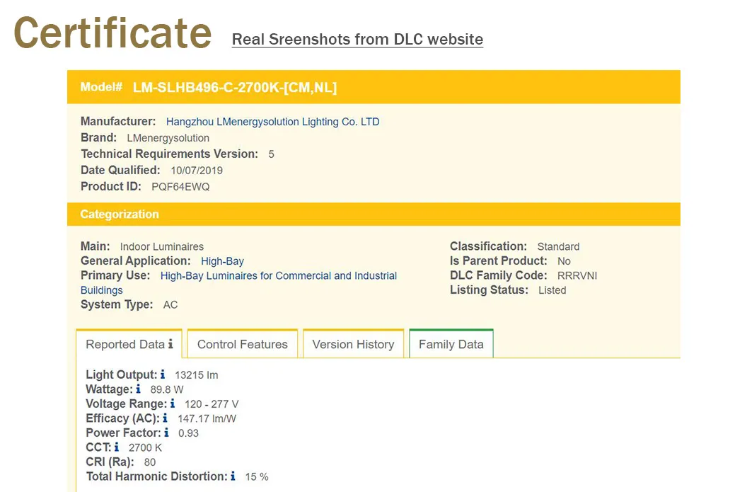 LED 150W Linear High Bay Lighting for Indoor