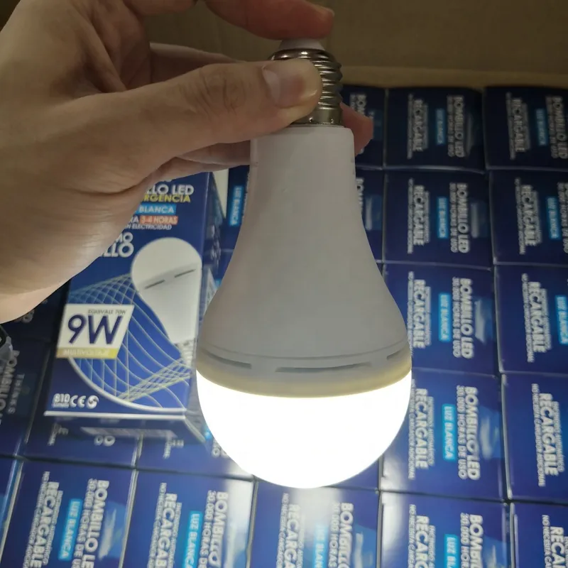LED Bombillo Bulb 9W Emergencia Lamp Emergency LED Bulb Lights Lampada