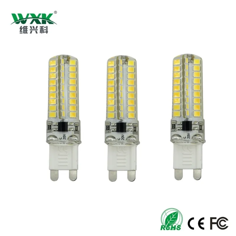 LED Lamp G4 G9 220V 5W 7W Mini LED G9 Bulb Lamp Silicone Crystal High Power High Transmittance 360 Degree Spot Light