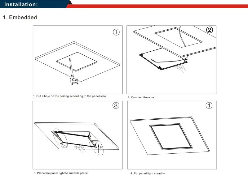 LED Panel 20/25/30/32/35/36/40/50/60/70/72/75W 297*297mm/603*603mm/300*1213mm/603*1213mm UL/cUL/Dlc4.2/ETL/Dlc Approved 130lm/W Square Slim Light LED Panel