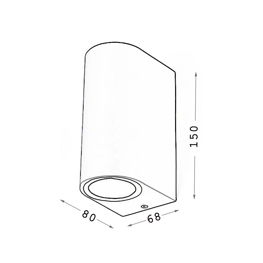 LED Single Spot Light Wall Light Mounted GU10 MR16 Lamp for Outdoor Lighting
