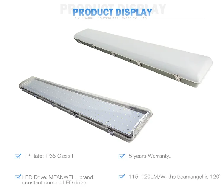 LED Vaporproof Light 120W 150W 1200mm 50, 000 Hour Life